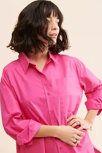 English Factory Oversized Mini Shirtdress