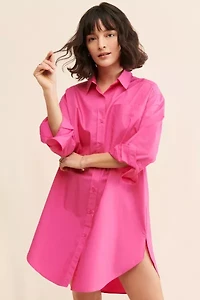 English Factory Oversized Mini Shirtdress