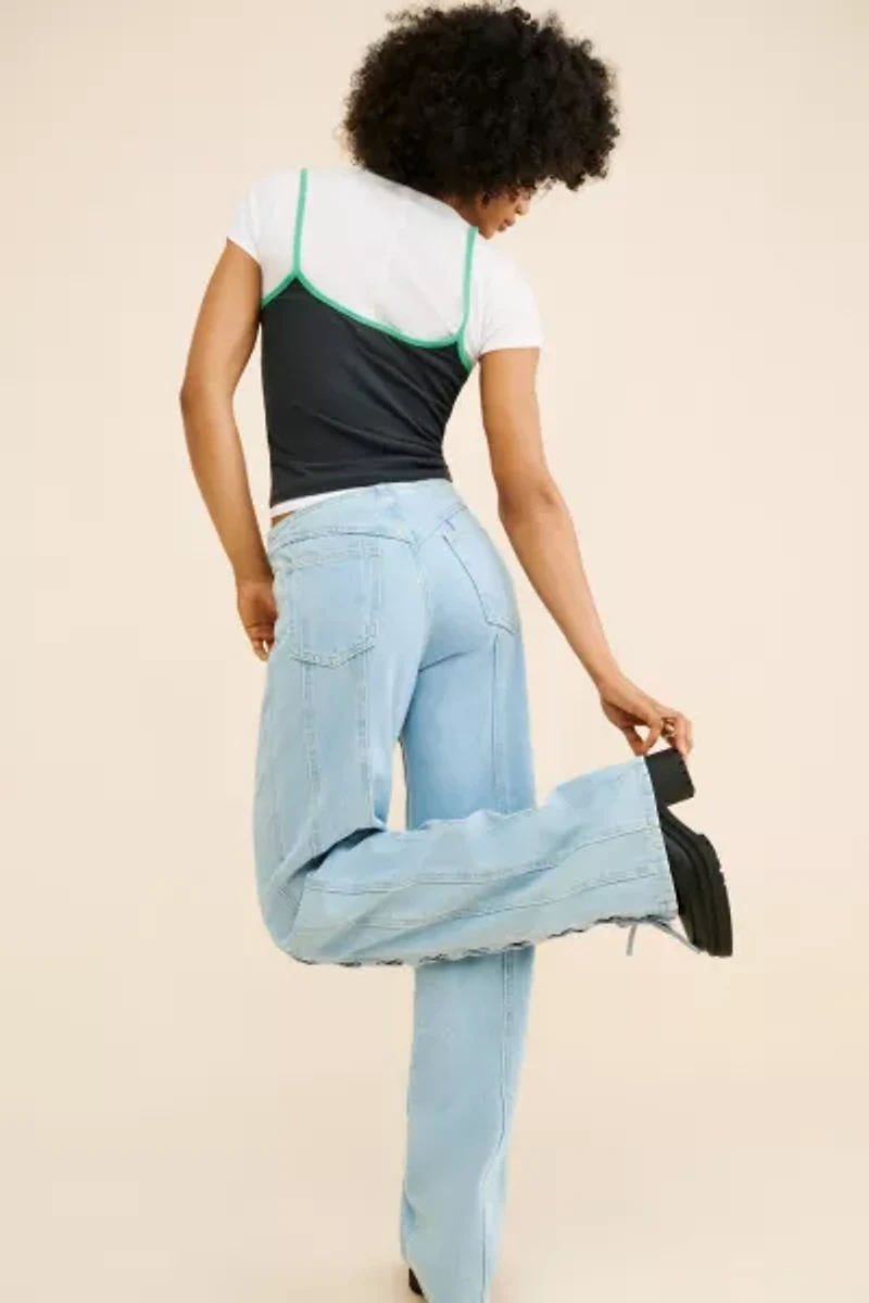 Lioness Daydream Tie Up Jeans