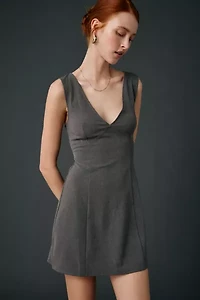 Motel Thaif Tailored V-Neck Sleeveless Mini Dress