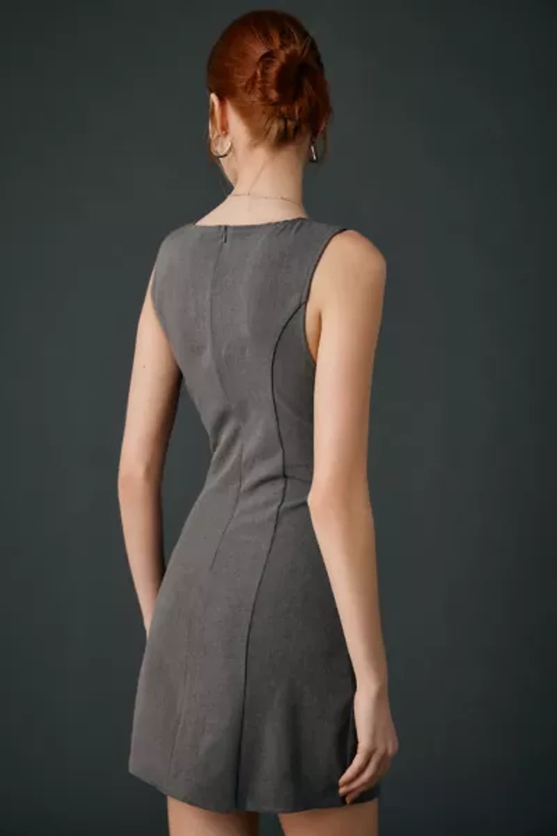 Motel Thaif Tailored V-Neck Sleeveless Mini Dress