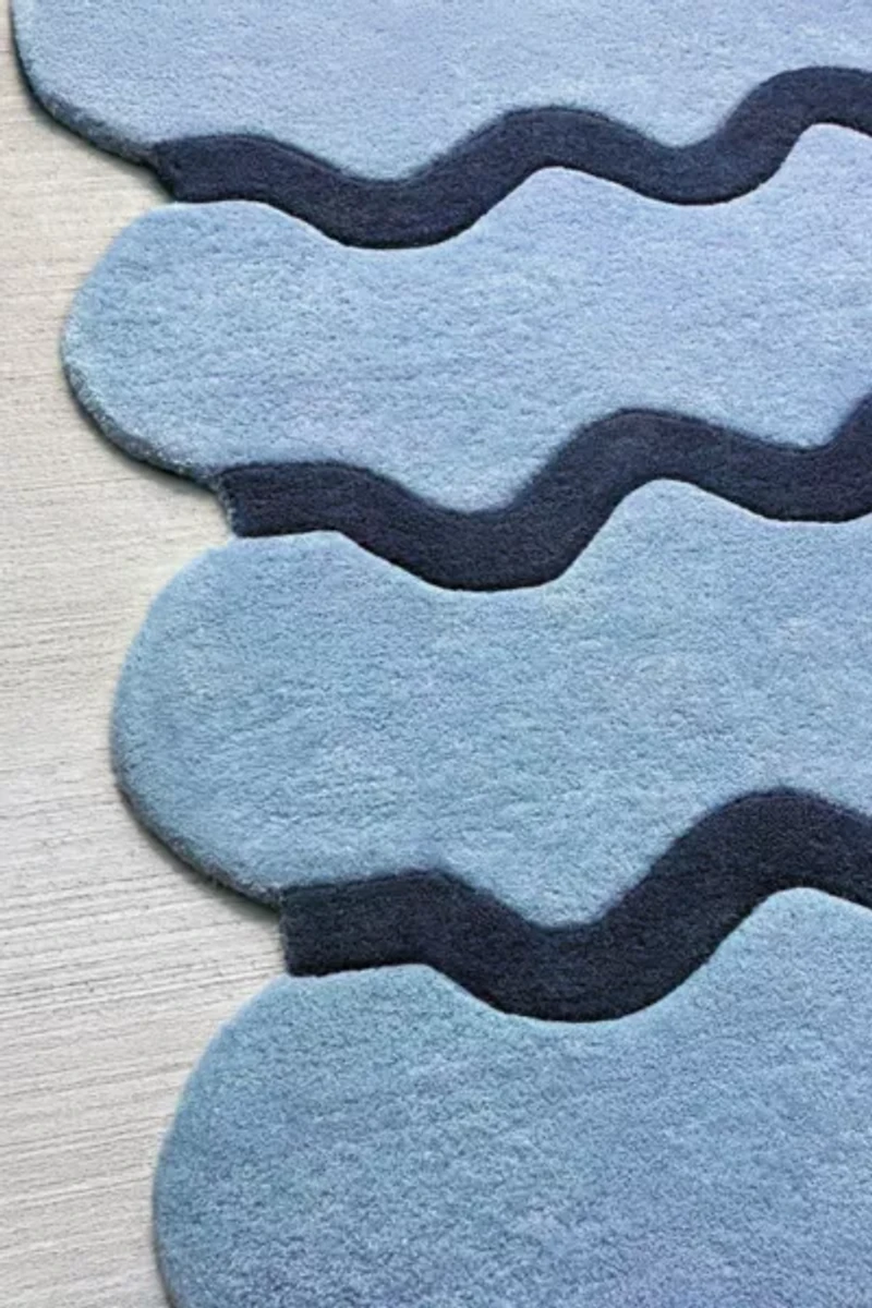 Jubi Sculpted Edge Hand Tufted Wool Rug