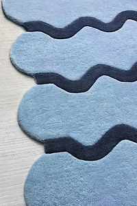 Jubi Sculpted Edge Hand Tufted Wool Rug
