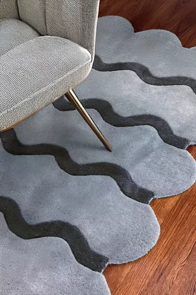 Jubi Sculpted Edge Hand Tufted Wool Rug