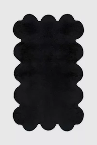 Jubi Solid Color Sculpted Edge Hand Tufted Wool Rug