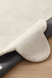 Jubi Solid Color Sculpted Edge Hand Tufted Wool Rug