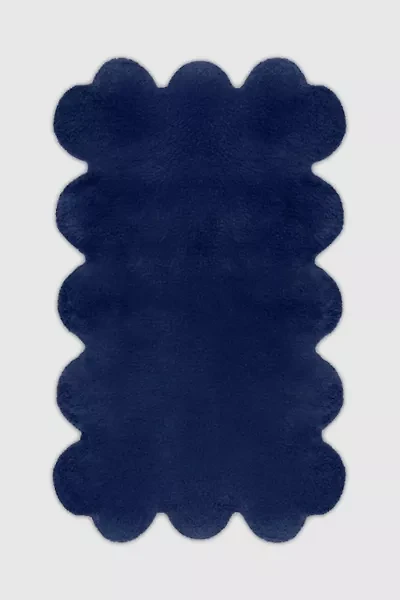 Jubi Solid Color Sculpted Edge Hand Tufted Wool Rug