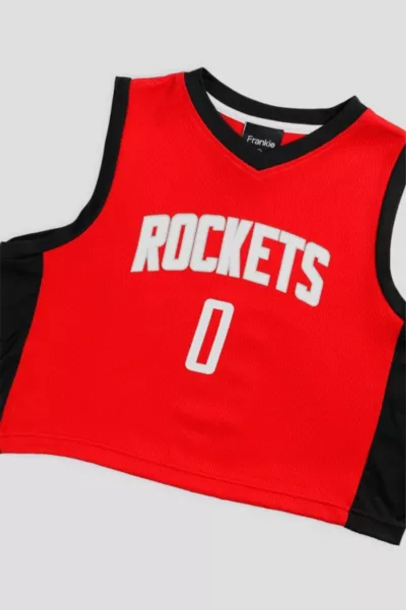Frankie Collective Rework Houston Rockets NBA Crop Jersey