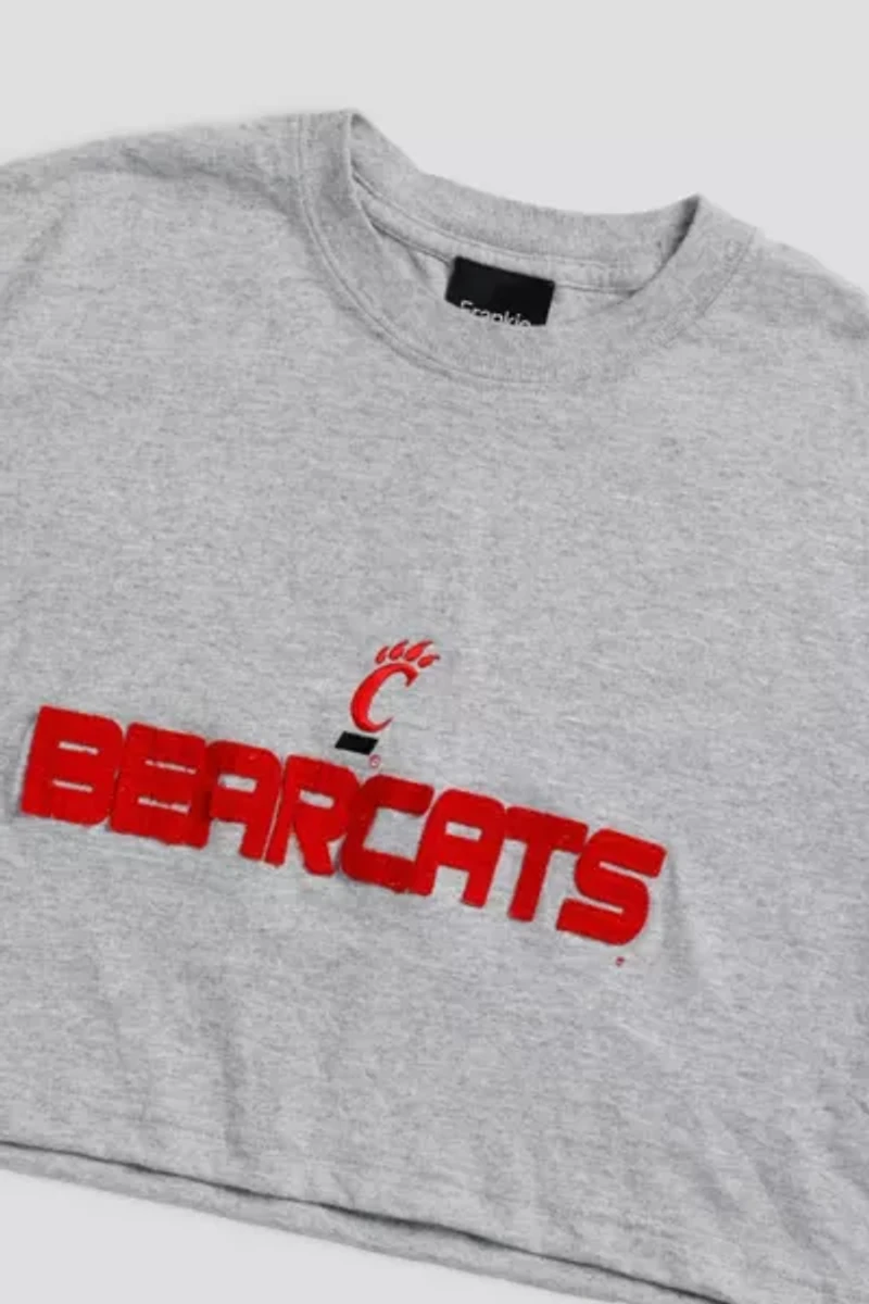 Frankie Collective Rework Cincinnati Bearcats Crop Tee