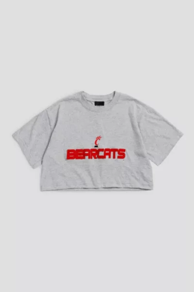 Frankie Collective Rework Cincinnati Bearcats Crop Tee