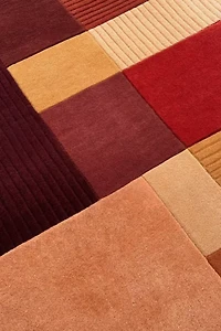 Jubi Sunset Mosaic Arch Hand Tufted Wool Rug