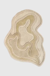 Jubi Rolling Tides Hand Tufted Wool Rug