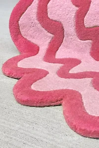 Jubi Burst Oval Hand Tufted Wool Rug