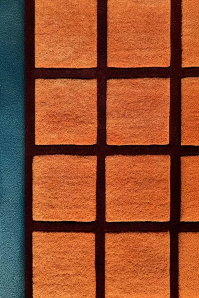 Jubi Clay Tile Hand Tufted Wool Rug