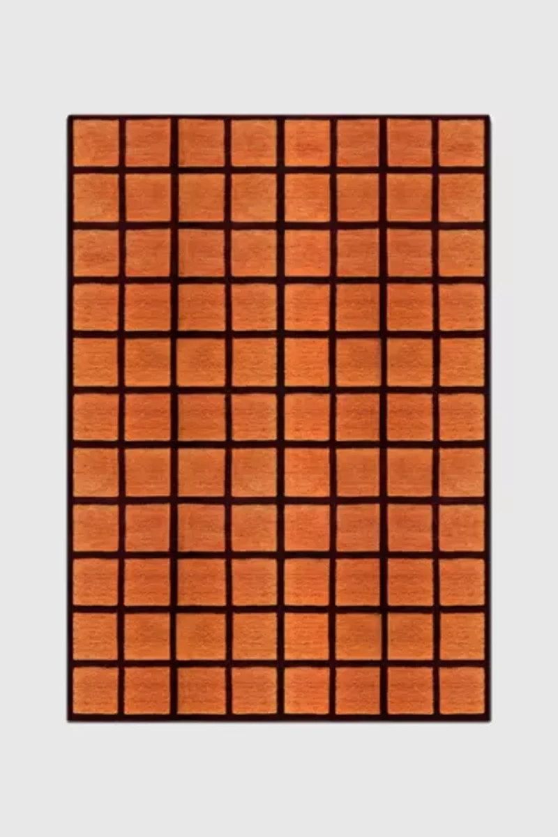 Jubi Clay Tile Hand Tufted Wool Rug