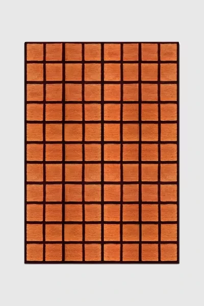 Jubi Clay Tile Hand Tufted Wool Rug