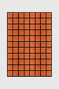 Jubi Clay Tile Hand Tufted Wool Rug