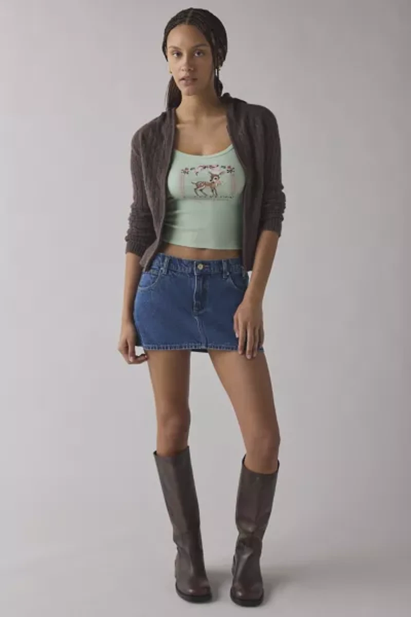 Kimchi Blue Ramona Coquette Graphic Puff Sleeve Baby Tee