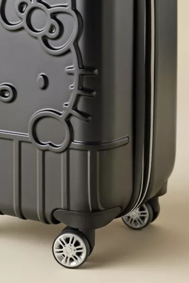 FŪL Sanrio Hello Kitty Black Hard Shell Rolling Luggage