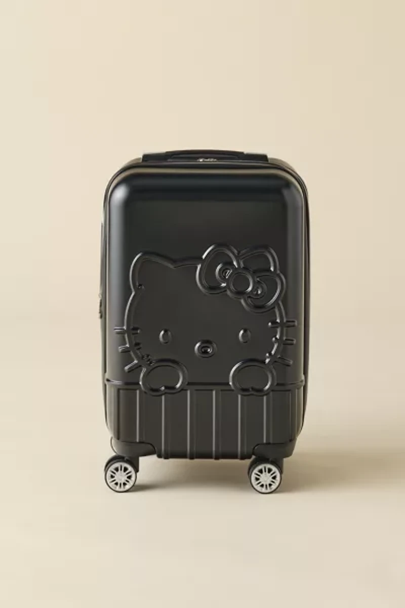 FŪL Sanrio Hello Kitty Black Hard Shell Rolling Luggage