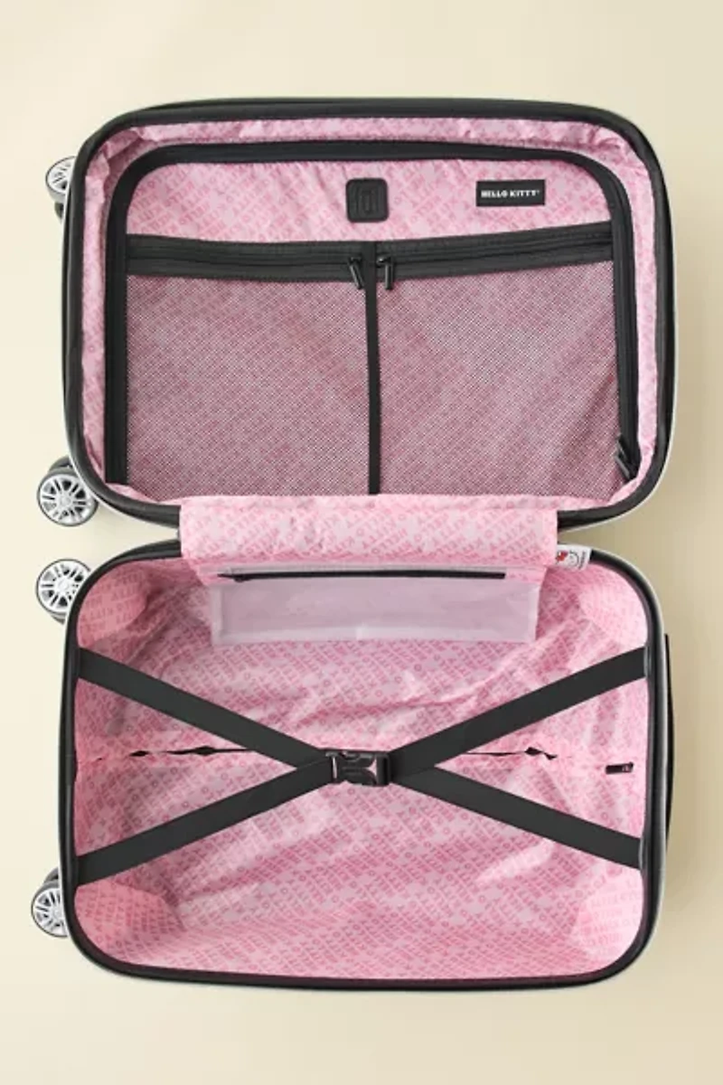 FŪL Sanrio Hello Kitty Black Hard Shell Rolling Luggage