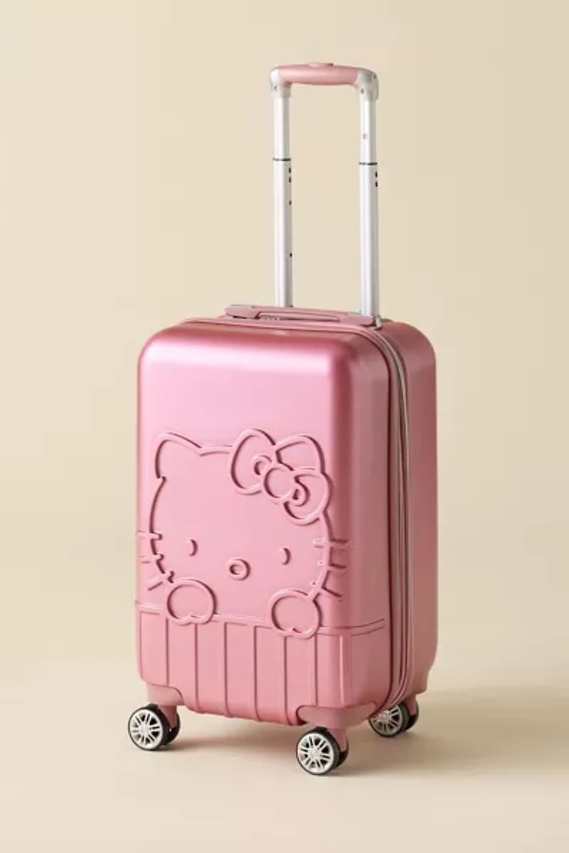 FŪL Sanrio Hello Kitty Pink Hard Shell Rolling Luggage