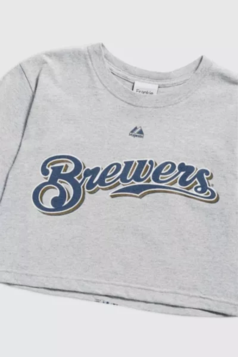 Frankie Collective Milwaukee Brewers MLB Crop Tee