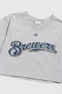 Frankie Collective Milwaukee Brewers MLB Crop Tee
