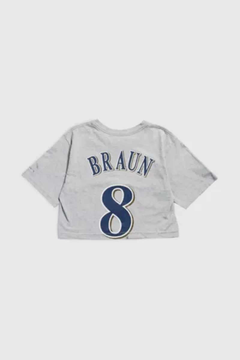 Frankie Collective Milwaukee Brewers MLB Crop Tee