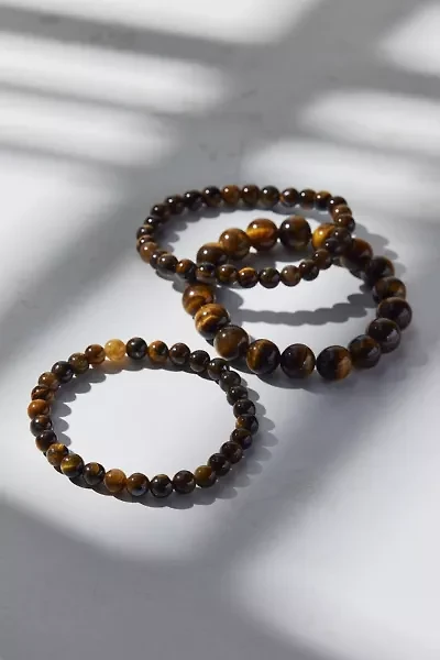 Genuine Stone Beaded Bracelet Set