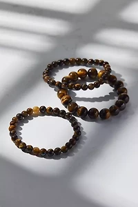 Genuine Stone Beaded Bracelet Set