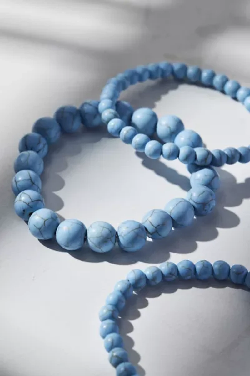 Genuine Stone Beaded Bracelet Set