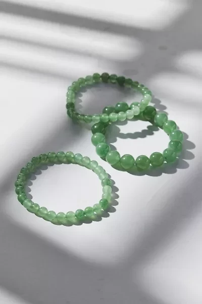 Genuine Stone Beaded Bracelet Set