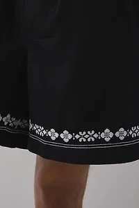 UO Embroidered Border Short