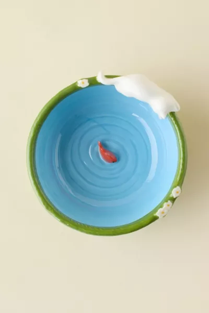Kitty’s Fish Bowl Ceramic Cereal Bowl