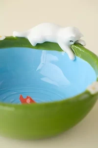 Kitty’s Fish Bowl Ceramic Cereal Bowl
