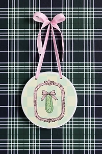 Pickle Princess Ceramic Hanging Wall Tile
