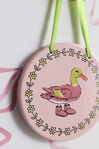 Party Animals Ceramic Hanging Wall Tile