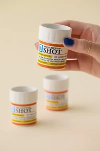Prescription Bottle Ceramic Shot Glass Set