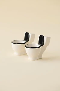 Toilet Ceramic Shot Glass Set