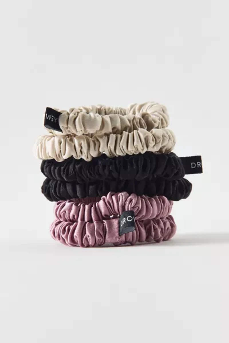 Drowsy Sleep Co. Skinny Silk Scrunchie Set