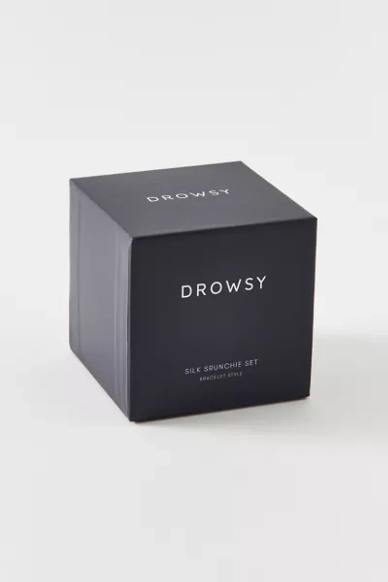 Drowsy Sleep Co. Skinny Silk Scrunchie Set