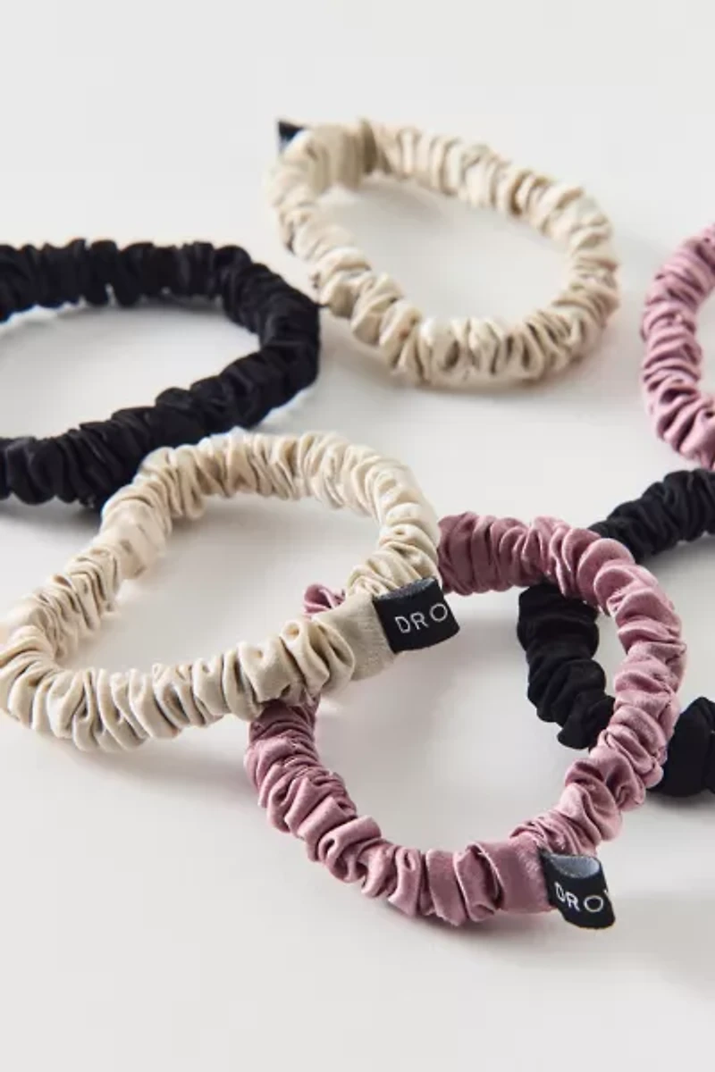 Drowsy Sleep Co. Skinny Silk Scrunchie Set