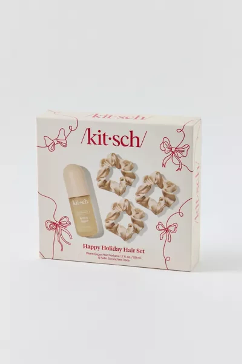 KITSCH Happy Holiday Hair Perfume & Satin Scrunchie Gift Set