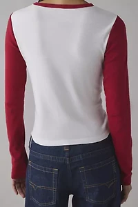 Unemployed Girlfriend Graphic Raglan Long Sleeve Baby Tee