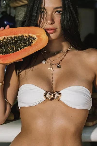 Edikted Shellee Bandeau Bikini Top
