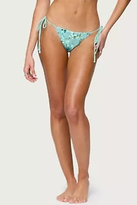 Edikted Mirabella Sequin String Bikini Bottom