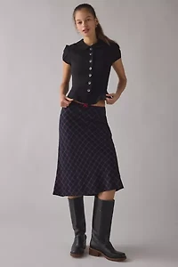 Kimchi Blue Lynn Puff Sleeve Button-Up Peplum Blouse