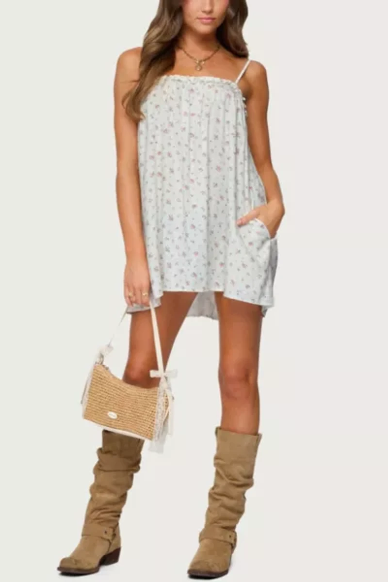 Edikted Patti Floral Mini Dress