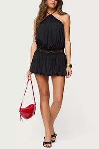 Edikted Aida Backless Bubble Mini Dress